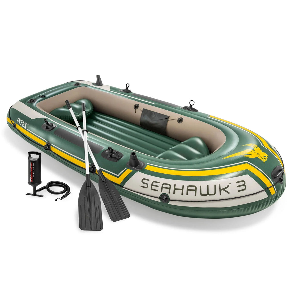 Inflatable Rafting Boat Set 3 Person with Oars and Pump U185