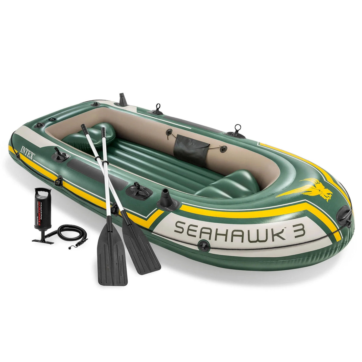 Inflatable Rafting Boat Set 3 Person with Oars and Pump U185
