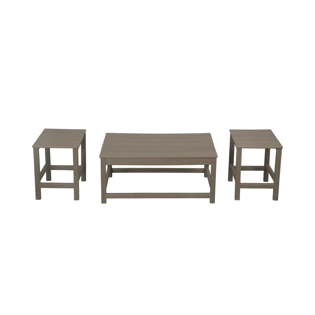 3-Piece All Weather Poly Lumber Outdoor Table Set A160626