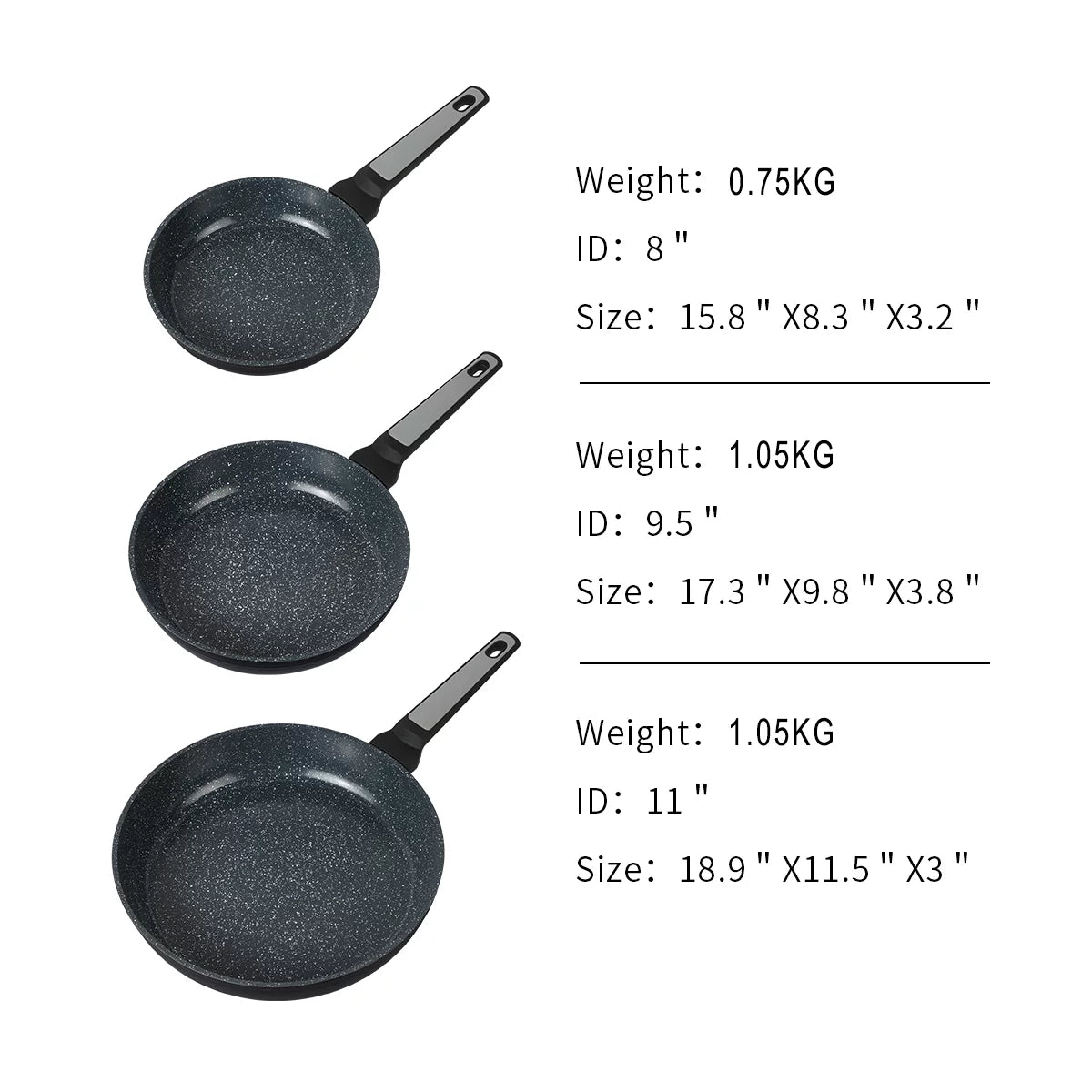 Red 9.5 Inch Non-Stick Frying Pans K284116