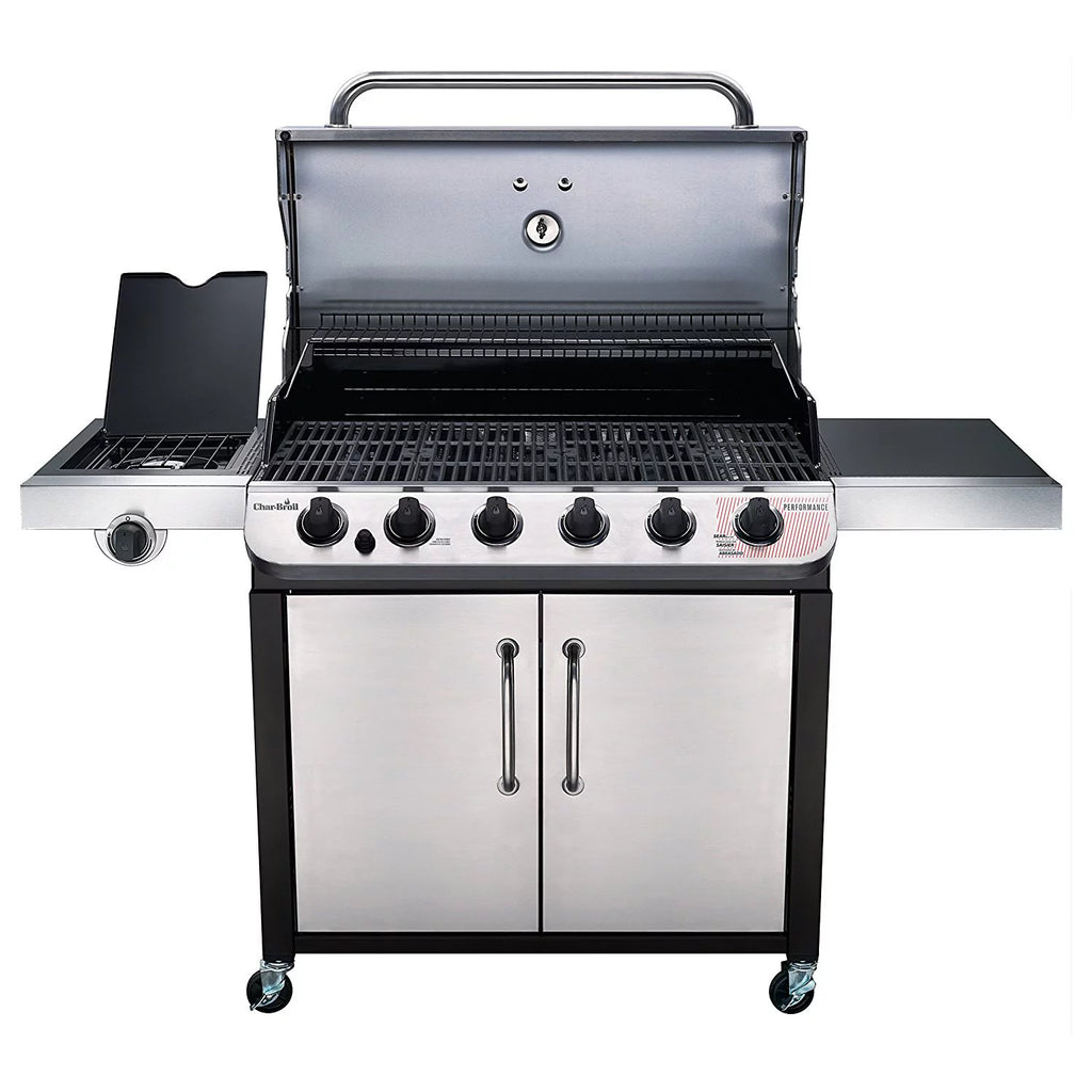 6-burner Liquid Propane Gas Grill with Side Burner W11428