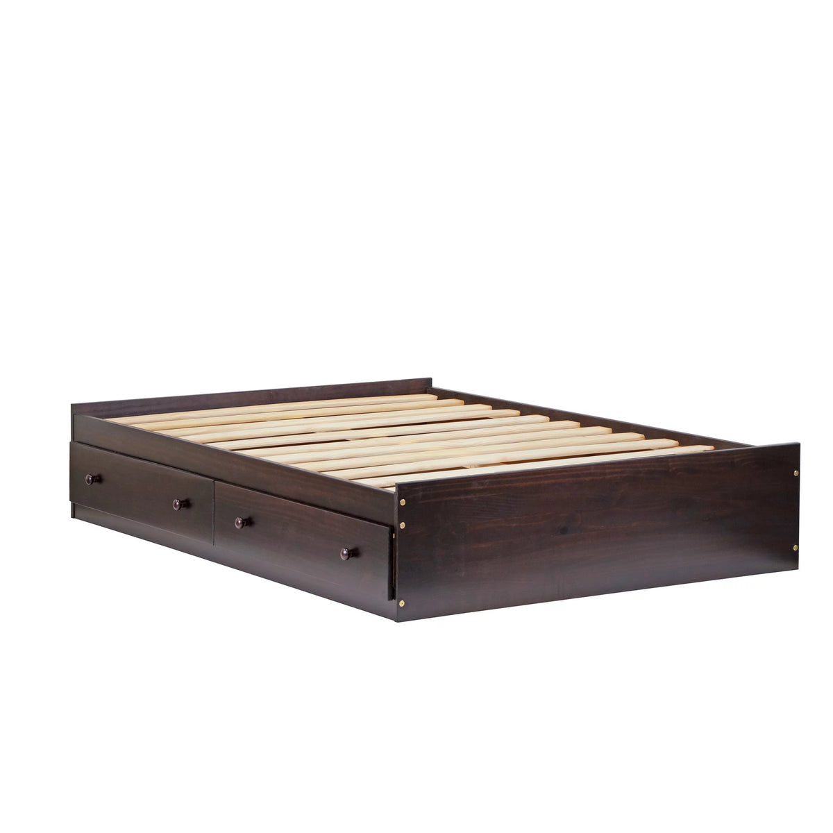 White Solid Wood Full Platform Storage Bed Z163498