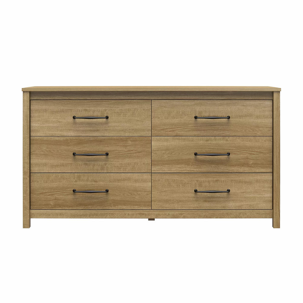 6 Drawer Wide Dresser Natural S32440