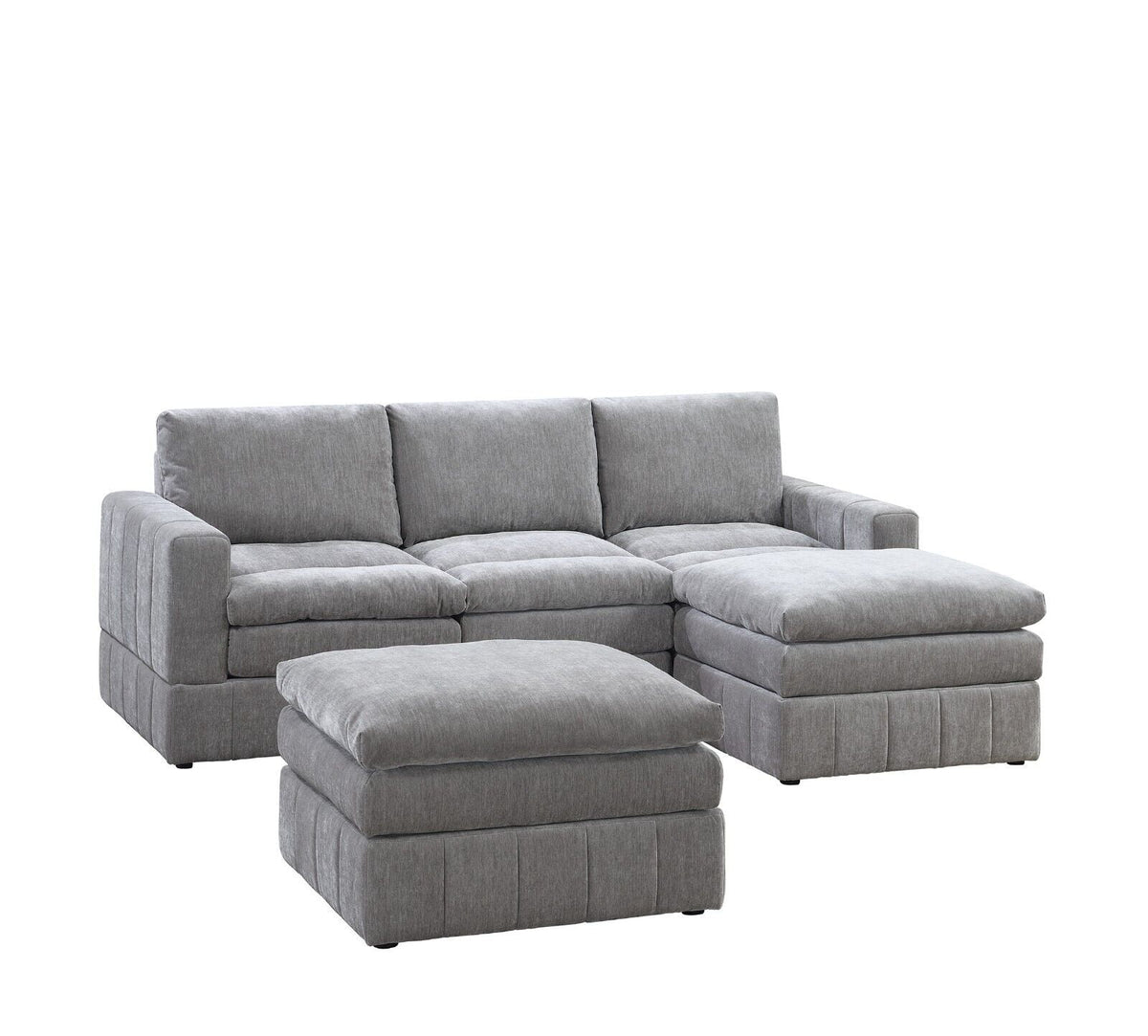 Plush Cushion 5pc Modular Sectional Set X148897