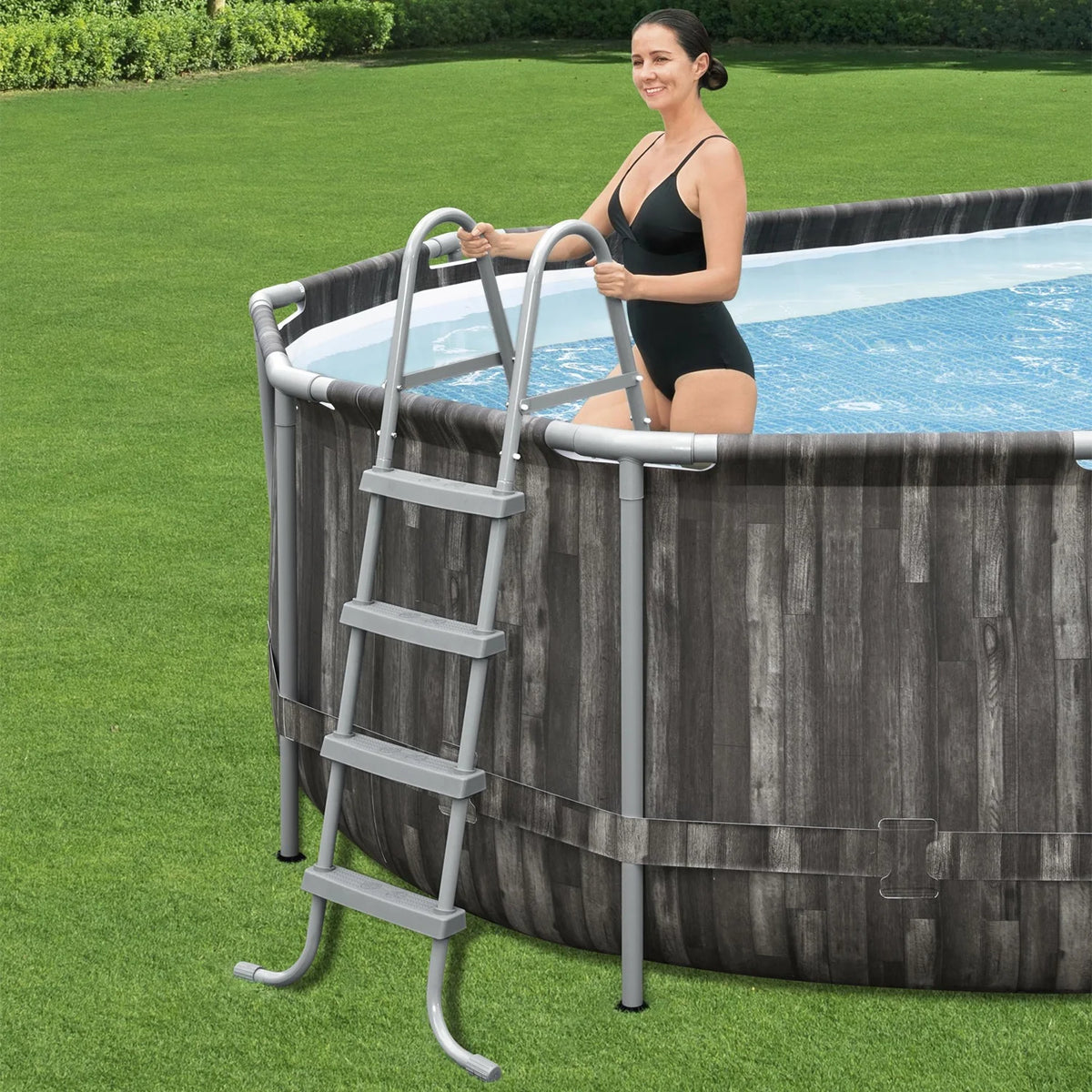 20' x 12' x 48 Oval Above Ground Swimming Pool Set P910319