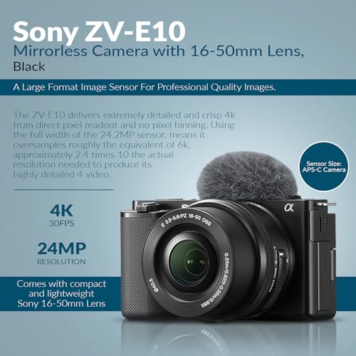 Black APS-C Mirrorless Camera with 16-50mm Lens J9433