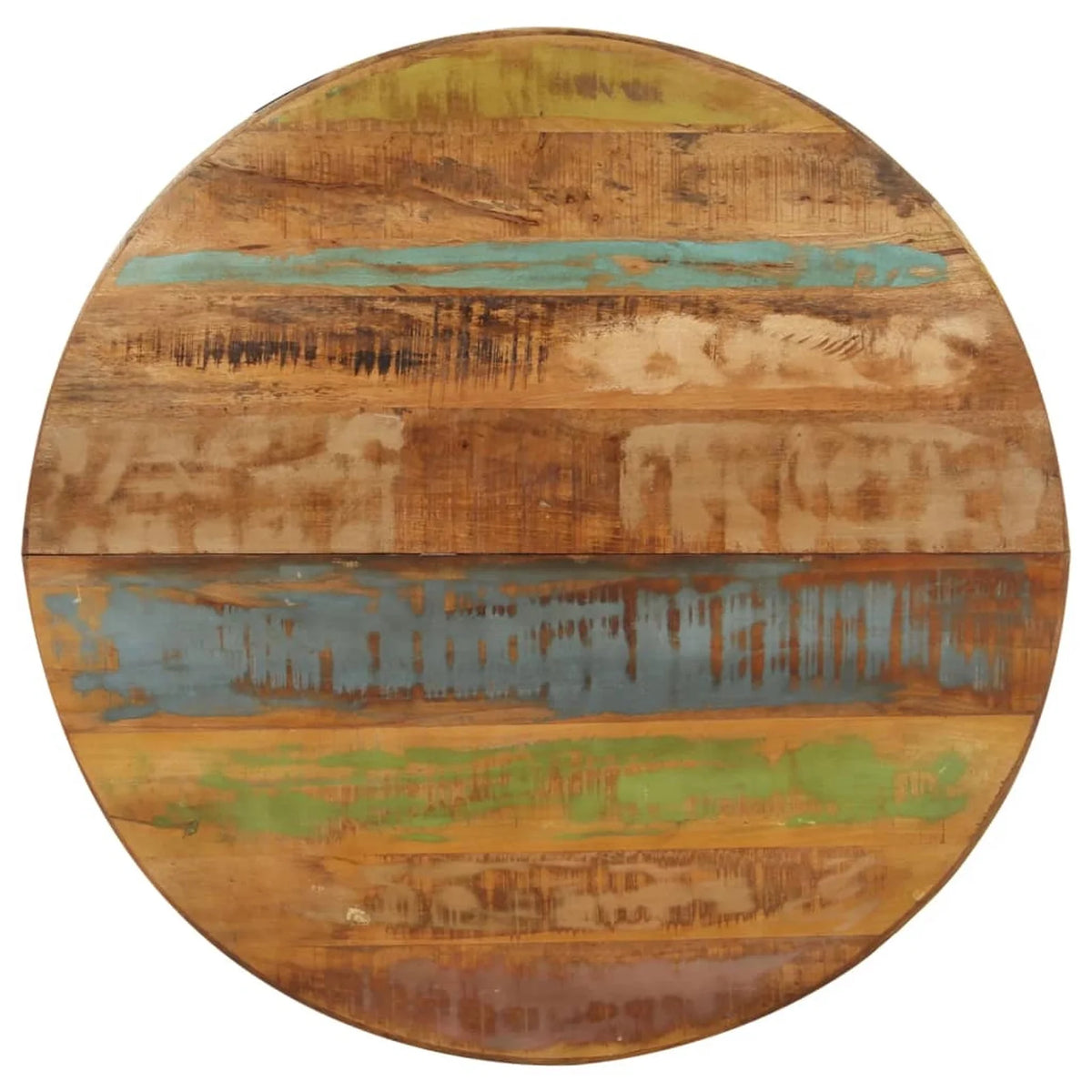 Round Solid Reclaimed Wood Dining Table S926
