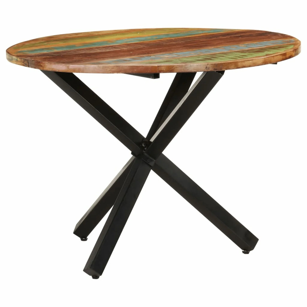 Round Solid Reclaimed Wood Dining Table S926