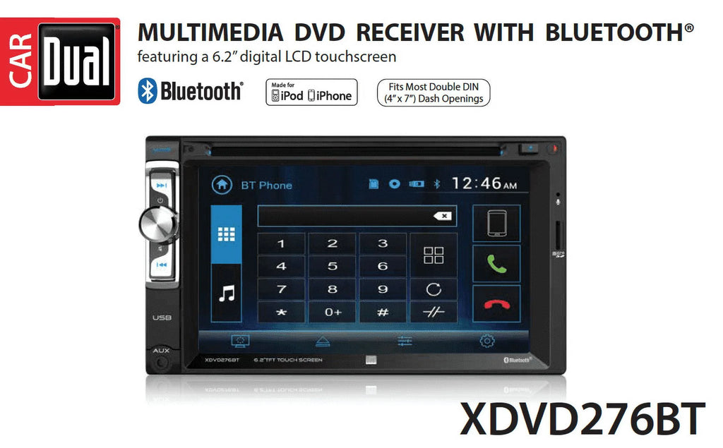 6.2 inch Double Din Car Stereo U95459