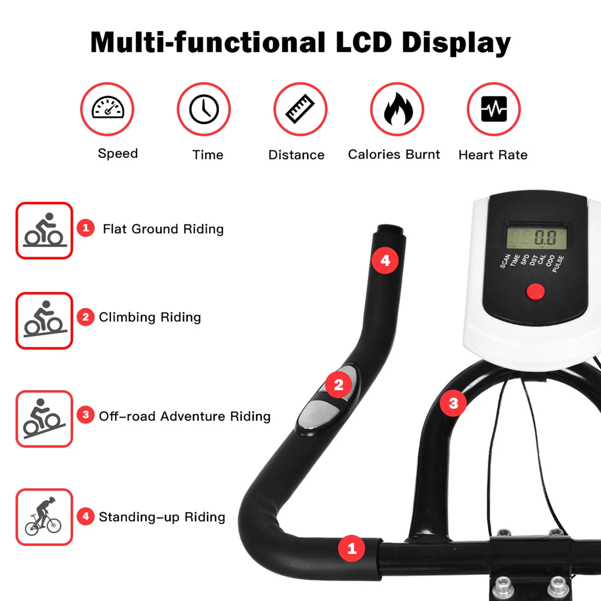 Exercise Bike with Adjustable Resistance K3212