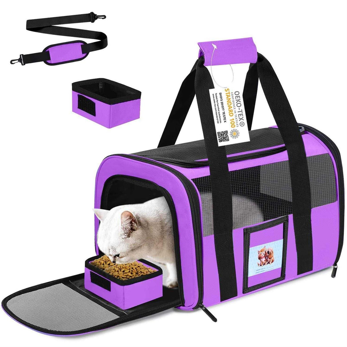 Cat Dog Pet Carrier Airline Approved F2649