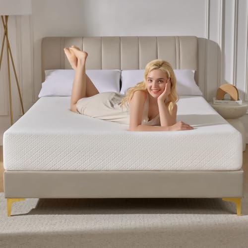 Twin 8 Inch Gel Memory Foam Mattress with Waterproof Protector M118