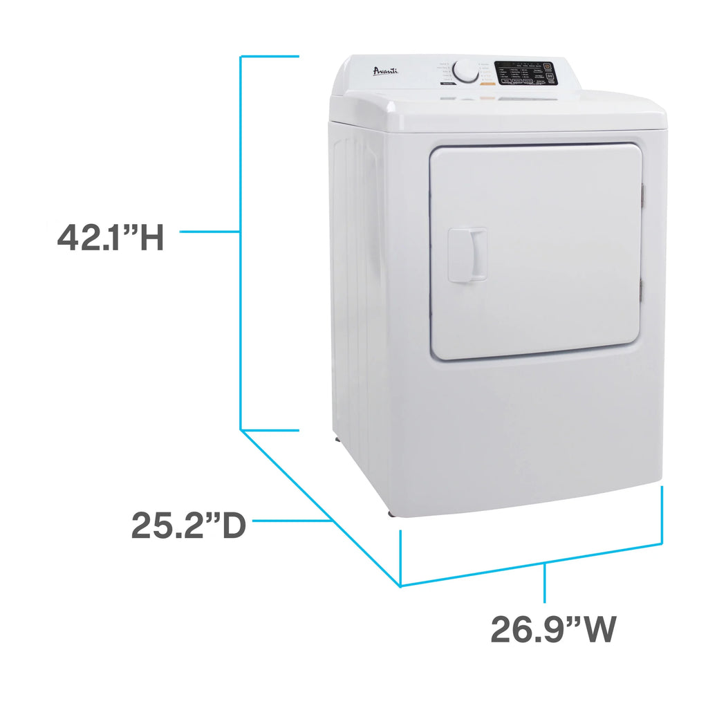 Front Load Electric Clothes Dryer 7.0 Cu. ft. White M115