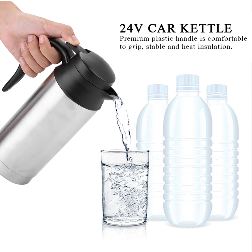 Portable 750ml 24V Car Kettle Water Heater Bottle W8085