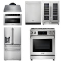 30 Propane Gas Range, Range Hood, Microwave, Refrigerator, Dishwasher, Wine Cooler Z61748