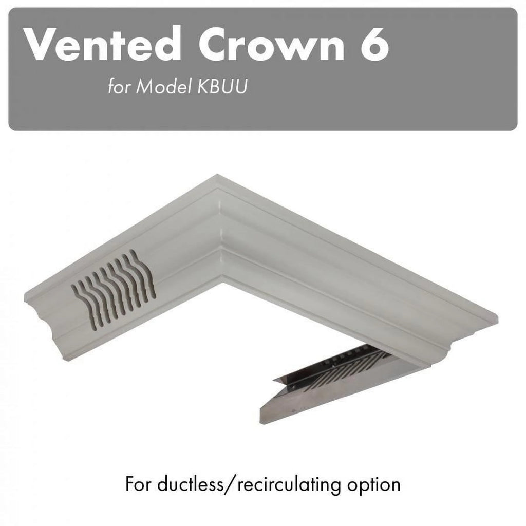 Vented Crown Molding Profile 6 for Wall Mount Range Hood B444659