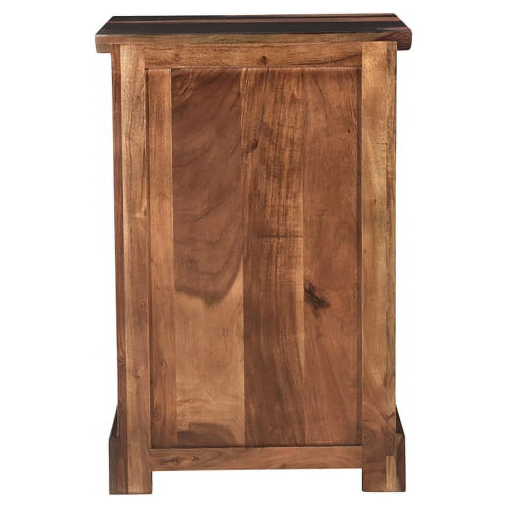 Dark Brown 3-drawer Solid Wood Filing Cabinet R38685