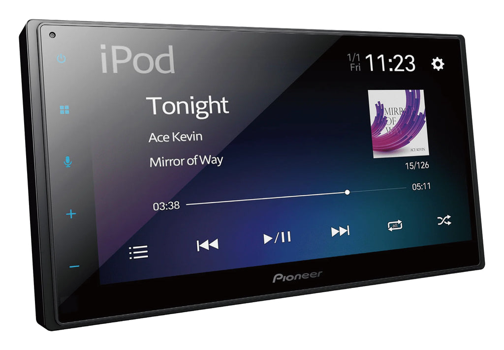 Double Din Digital Media Receiver with 6.8 Touchscreen and Bluetooth H511