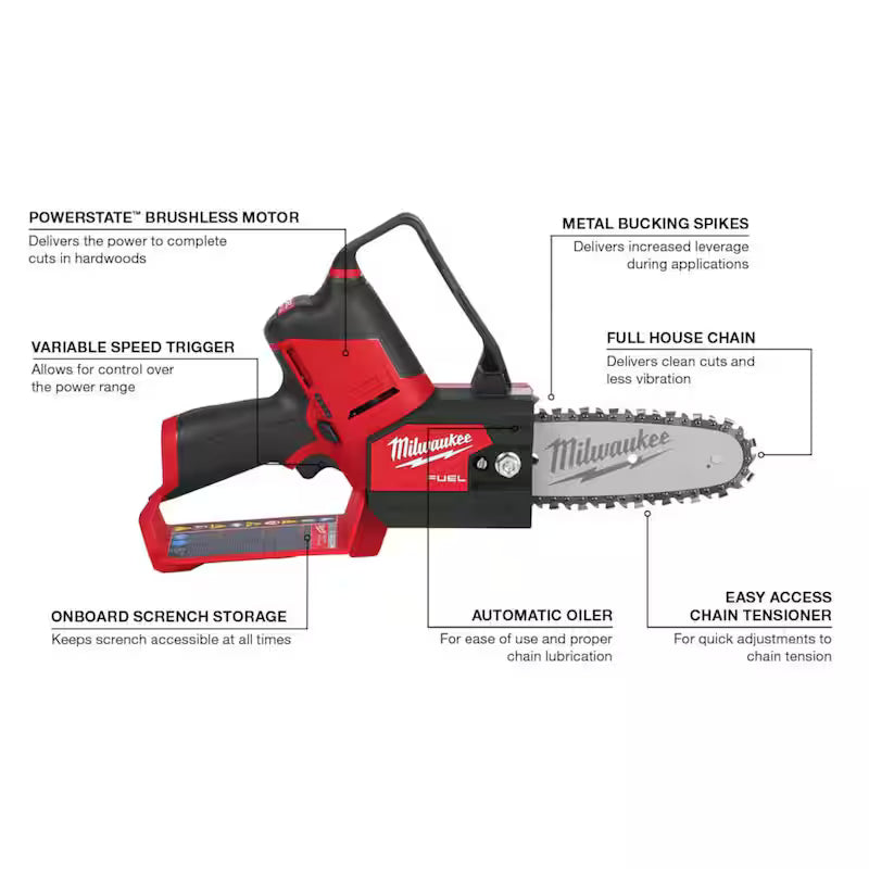 12V Lithium-Ion Brushless Cordless Pruning Saw with Hedge Trimmer Kit B629
