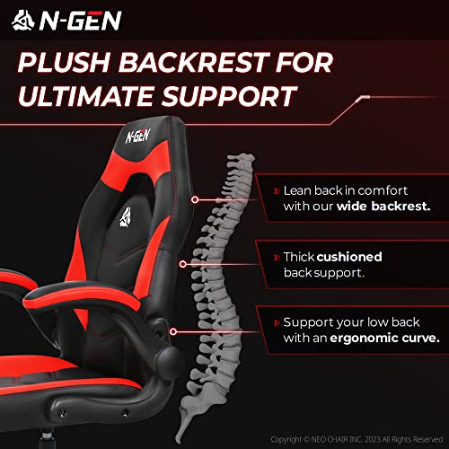 Pink Ergonomic PU Leather Computer Chair with Lumbar Support H7831