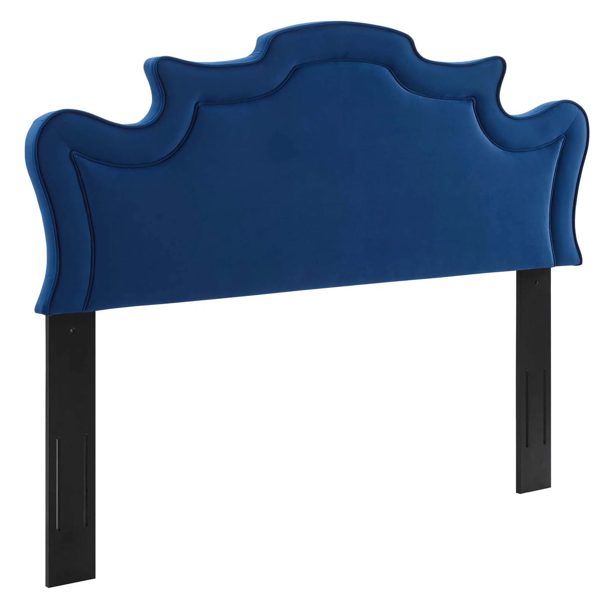 Navy Performance Velvet King/California King Headboard N57556