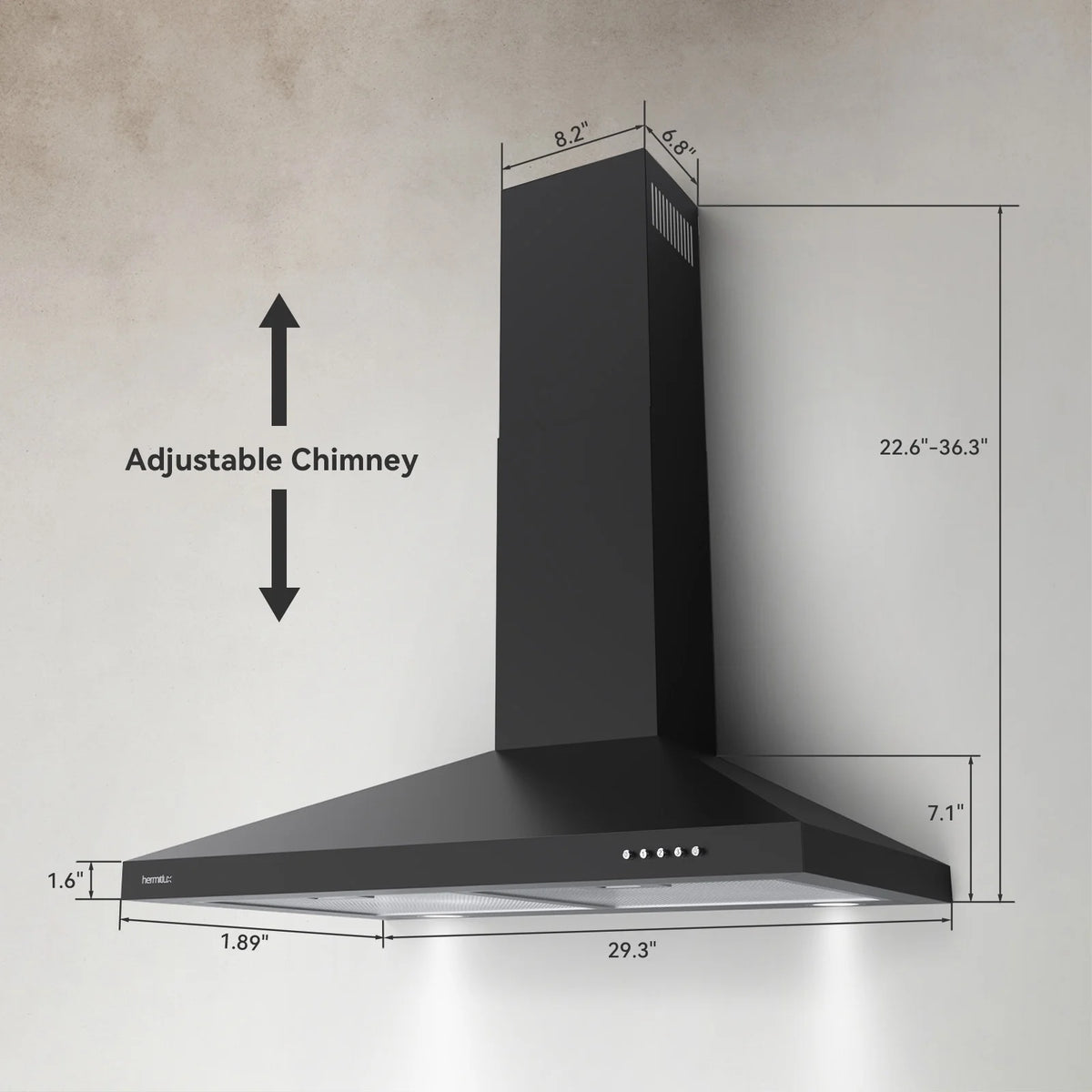30 inch Wall Mount Range Hood with Charcoal Filter Y300991