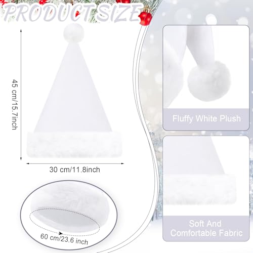 20 Pcs Plush Santa Hats A120