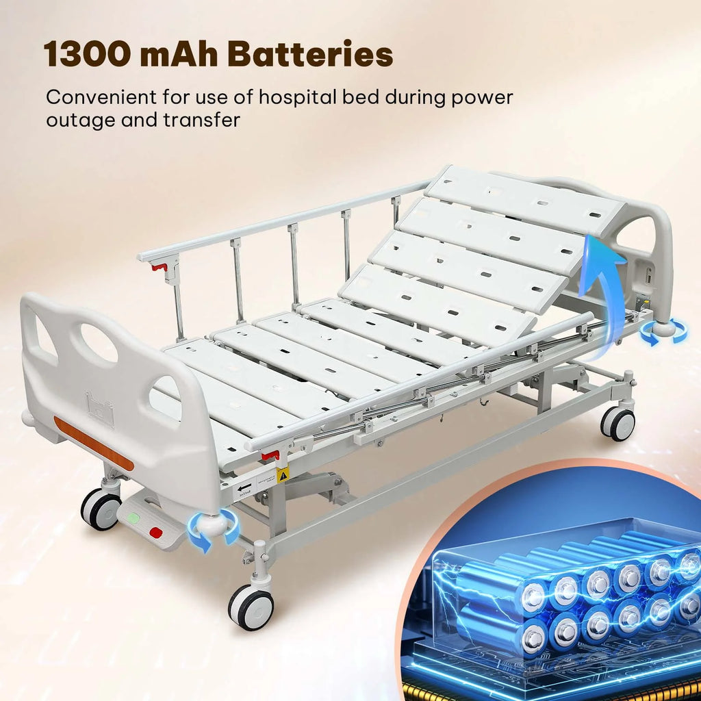 Full Electric Hospital Bed with 4 Function Mattress and Remote Control A142348