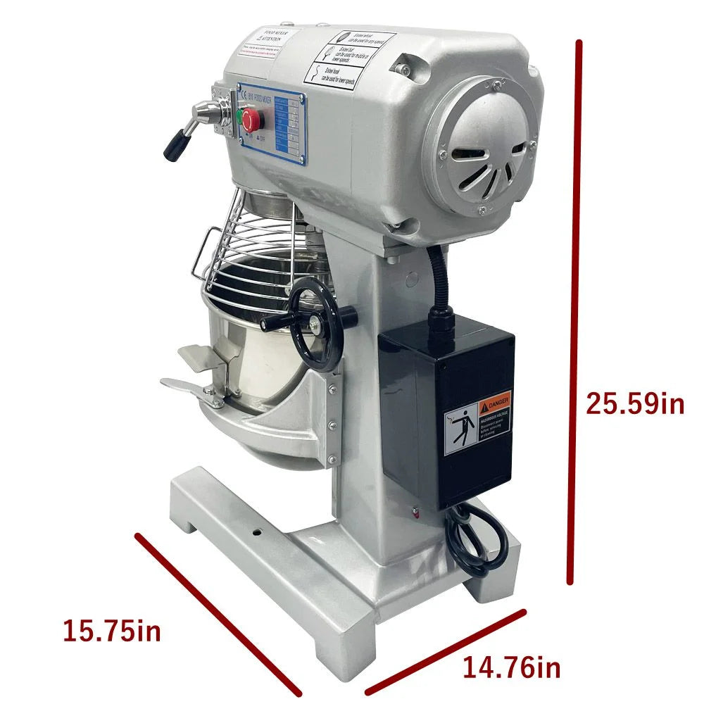 Commercial Dough Mixer 11Qt 3 Speed Stainless Steel Z676