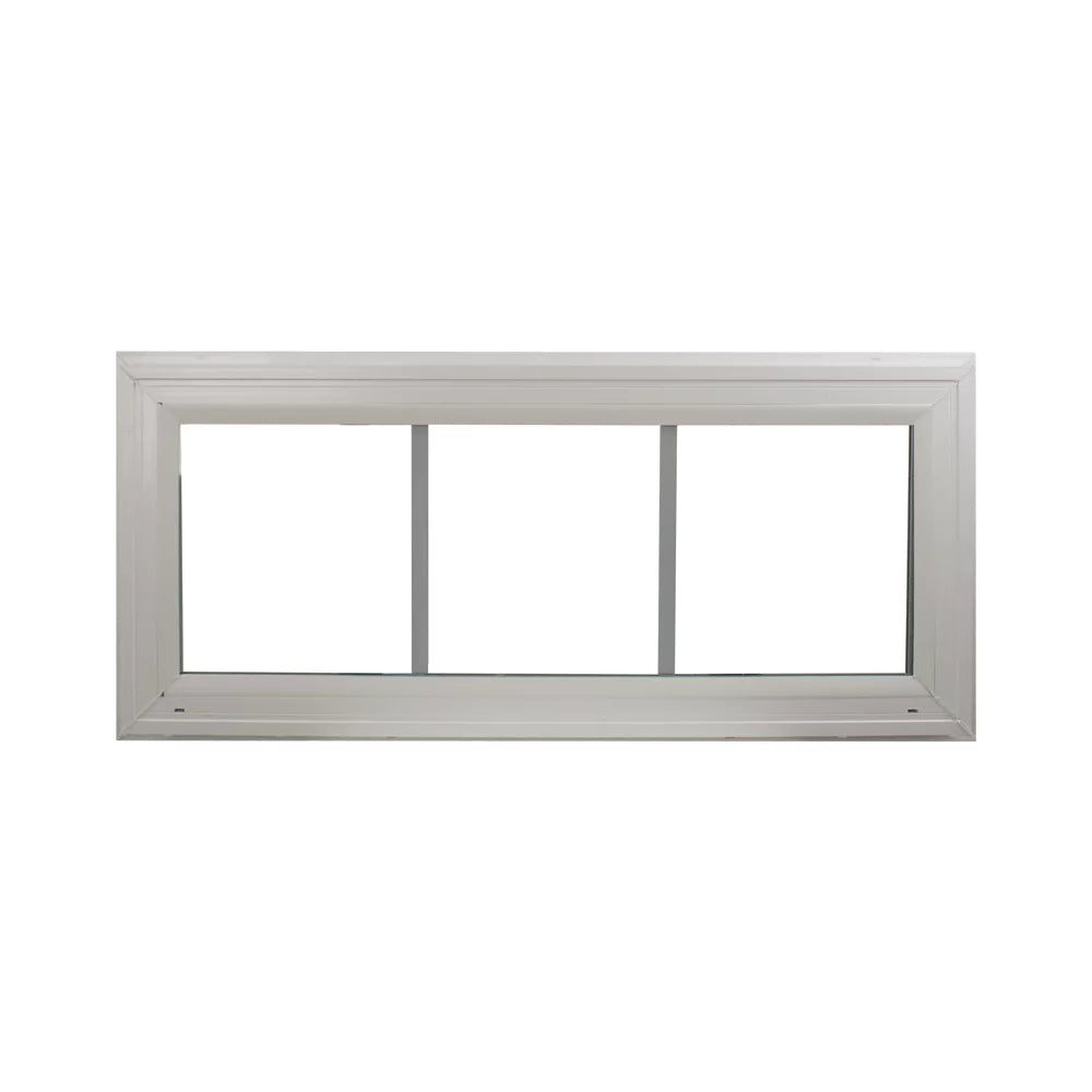 Transom Window 30" x 10" with Grids Vinyl Low-E Glass C7888