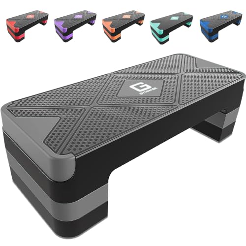 Adjustable Aerobic Exercise Step with 4" 6" 8" Risers D97581
