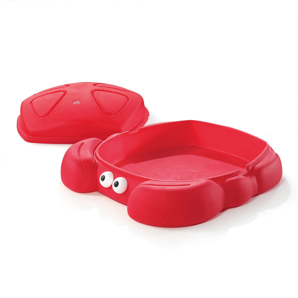 Red Plastic Outdoor Sandbox with Cover V802