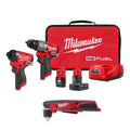 12-Volt Li-Ion Brushless Cordless Hammer Drill and Impact Driver Combo Kit (2-Tool) with Right Angle Drill R734