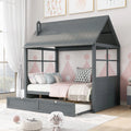 Full Size Wooden Pull Out Double Bed Z1231