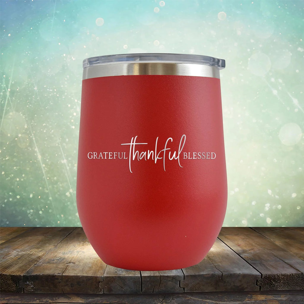 Engraved 12 oz Red Wine Cup E594