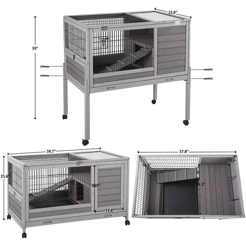 Rabbit Hutch Indoor Bunny Cage T9848