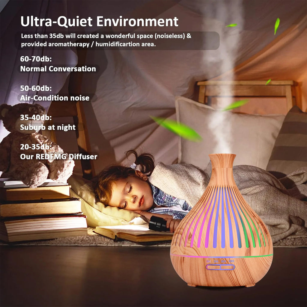 500ML Ultrasonic Diffuser with Remote Control & Timer W677217