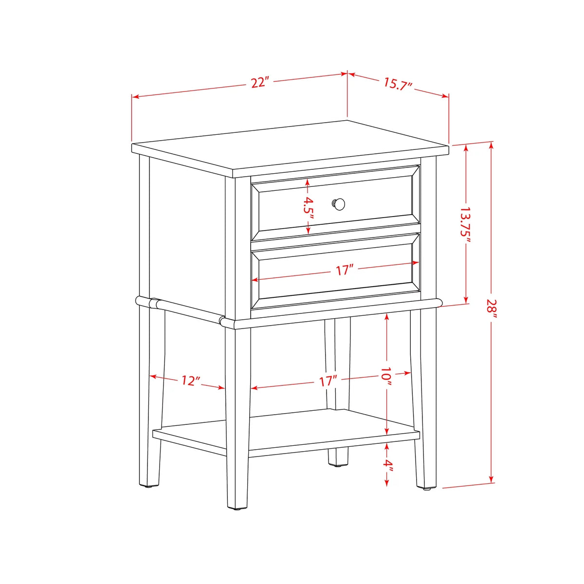 2-piece Wood Bedroom Set in Beige/Jacobean X89790