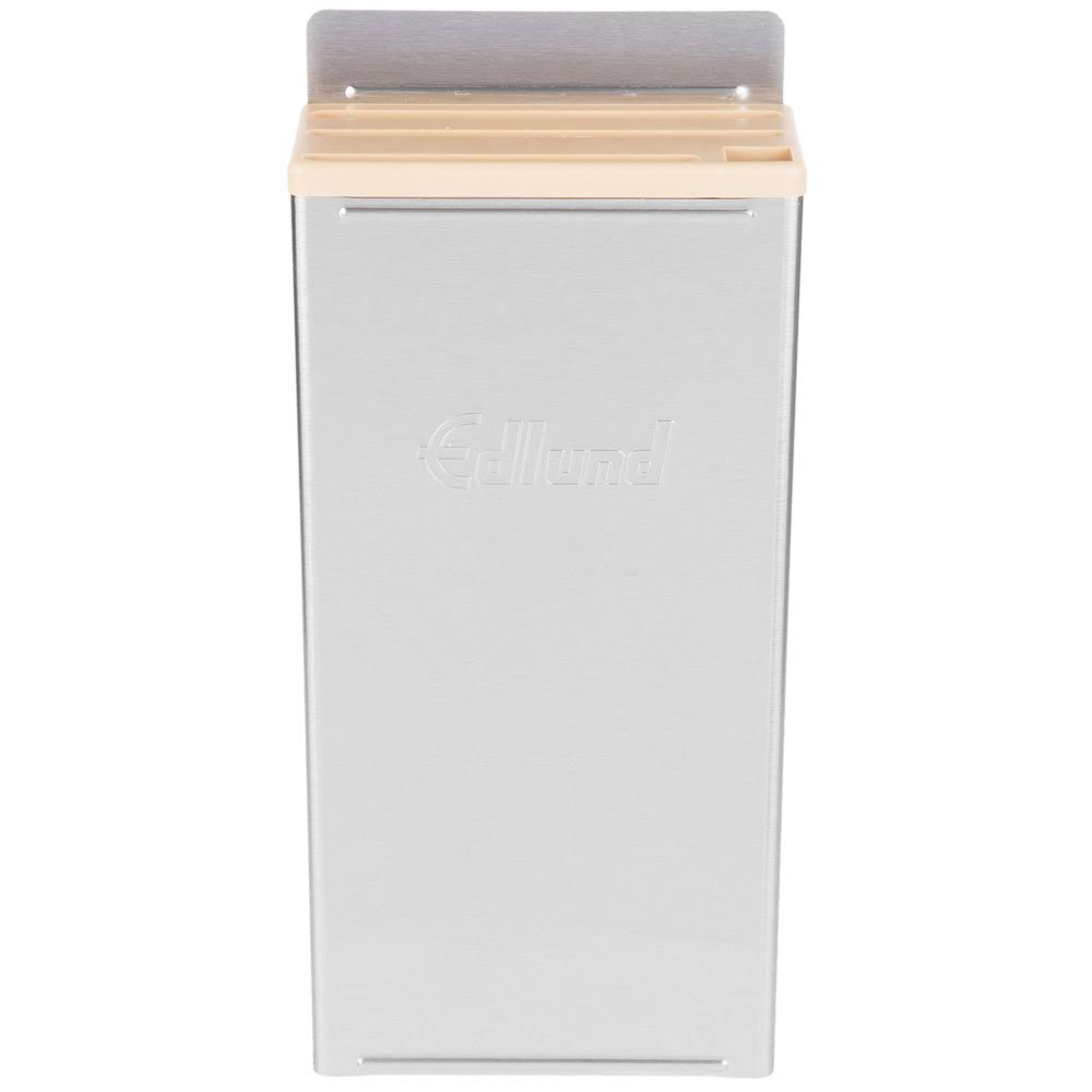 Stainless Steel Enclosed 12" Knife Rack with Tan Insert V313241