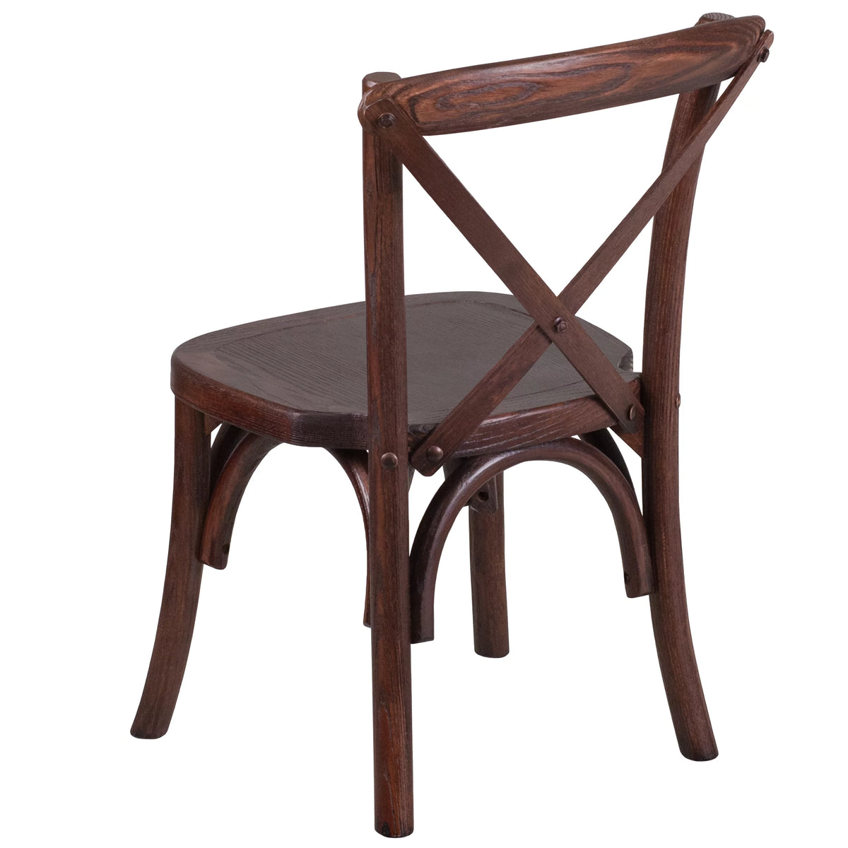 Stackable Mahogany Wood Cross Back Chair F880