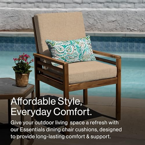 Outdoor Dining Chair Cushion 20 x 41 Navy J4166