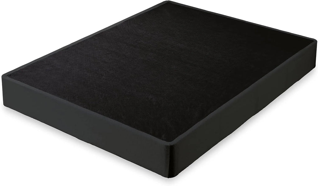 Queen Black Mattress Box Spring with Metal Foundation D254047