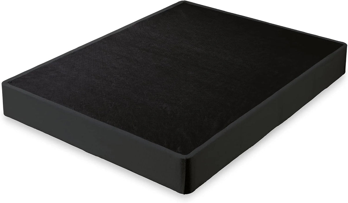Queen Black Mattress Box Spring with Metal Foundation D254047