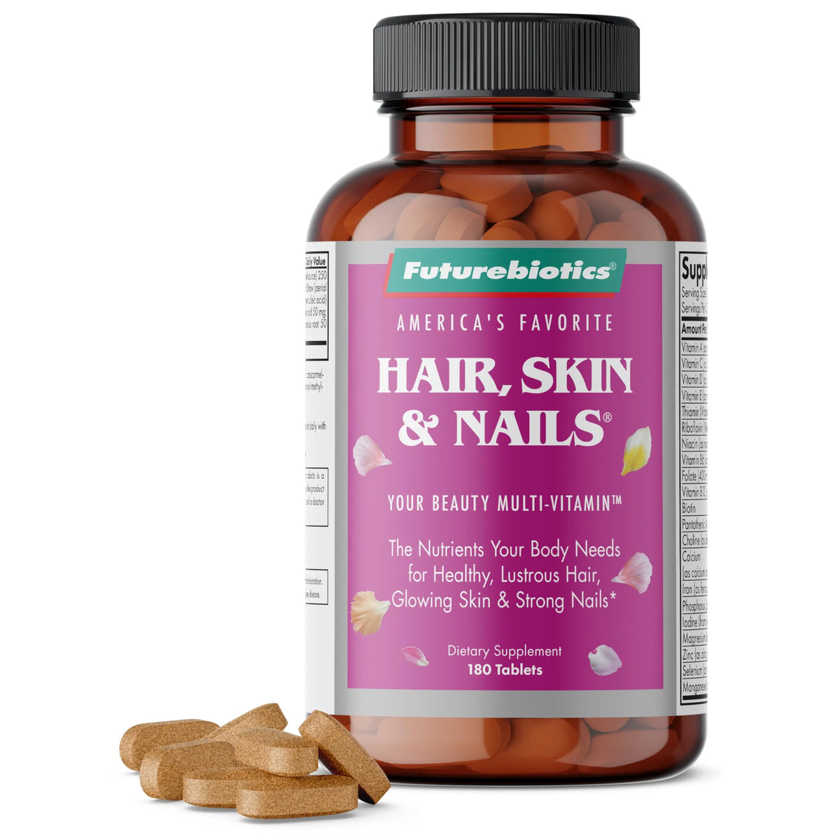 Hair, Skin & Nails Beauty MultiVitamin with Biotin, 180 Tablets K312892
