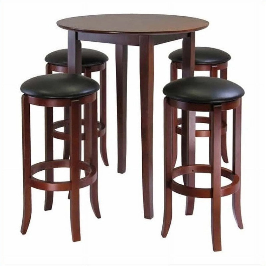 5 Pc Walnut Finish Pub Set M659355