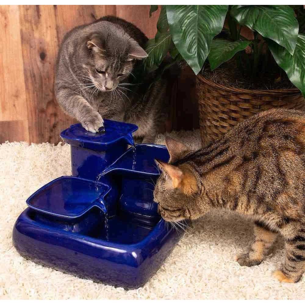 Ceramic Cat Water Fountain U8074