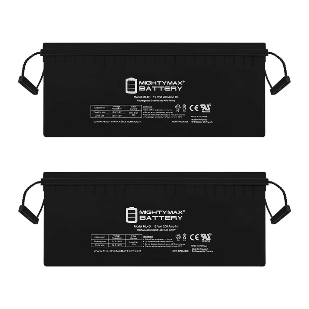 12v 200ah Deep Cycle Battery 2 Pack G915305