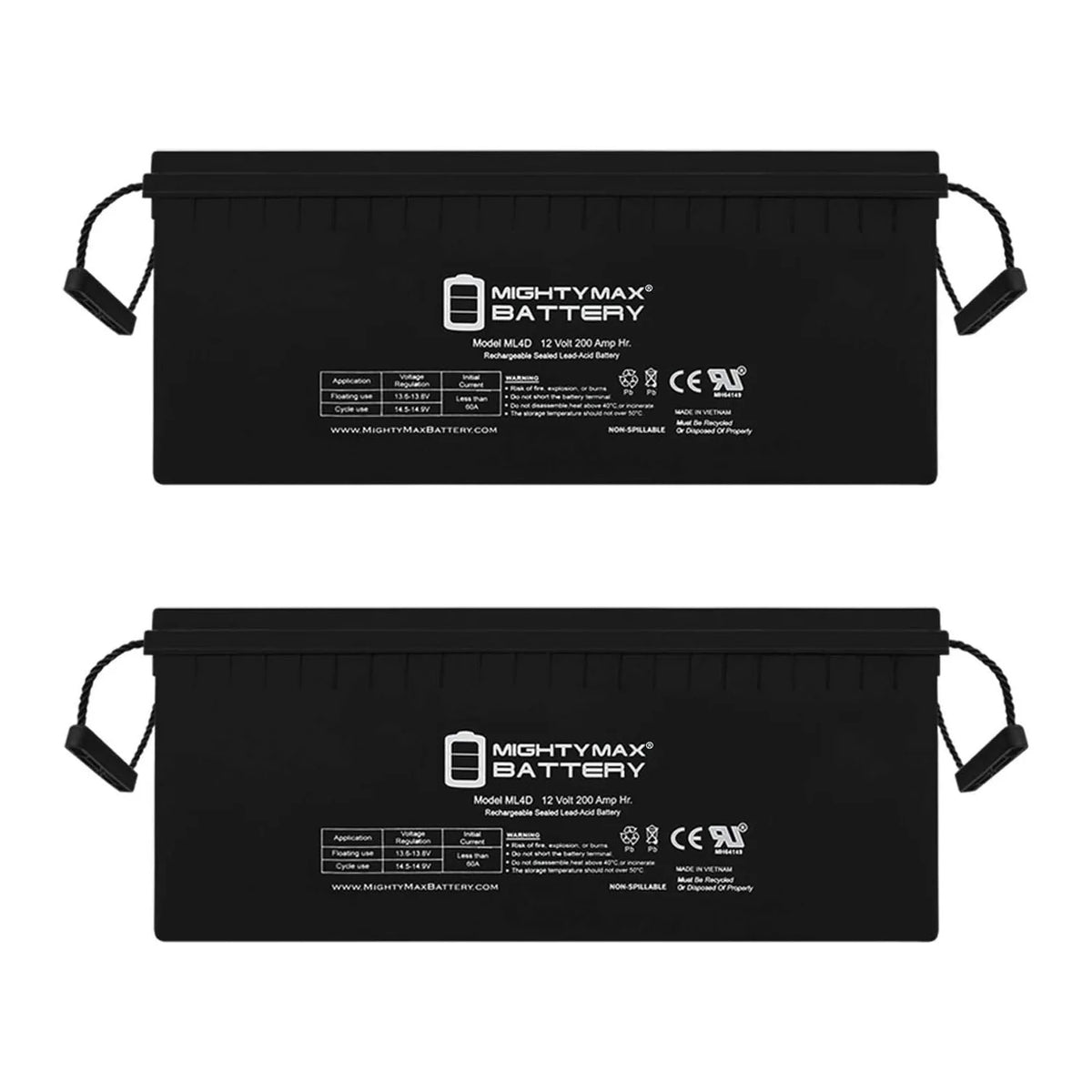 12v 200ah Deep Cycle Battery 2 Pack G915305