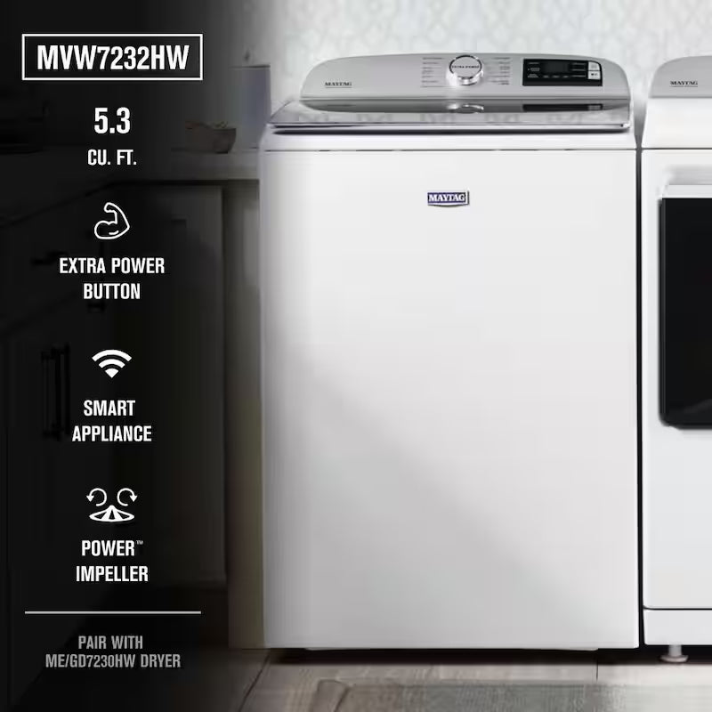 White Top Load Washing Machine D703148
