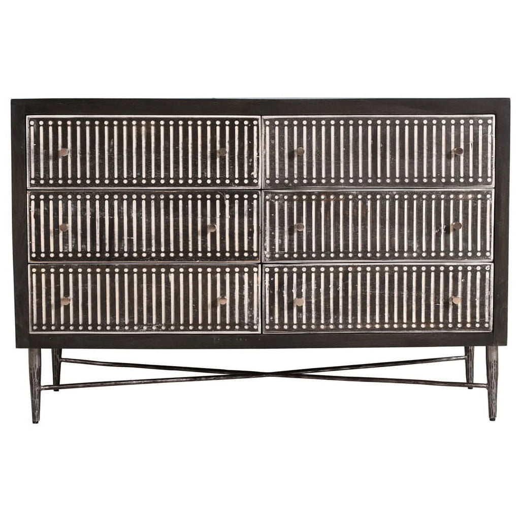 6 Drawer Mango Wood Chest I95989